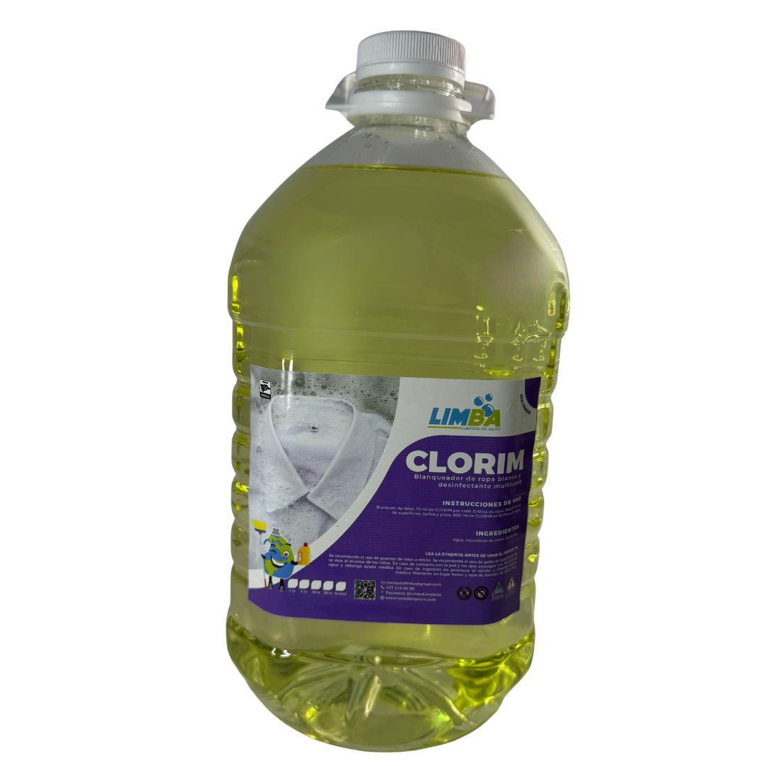 Clorim blanqueador de ropa blanca