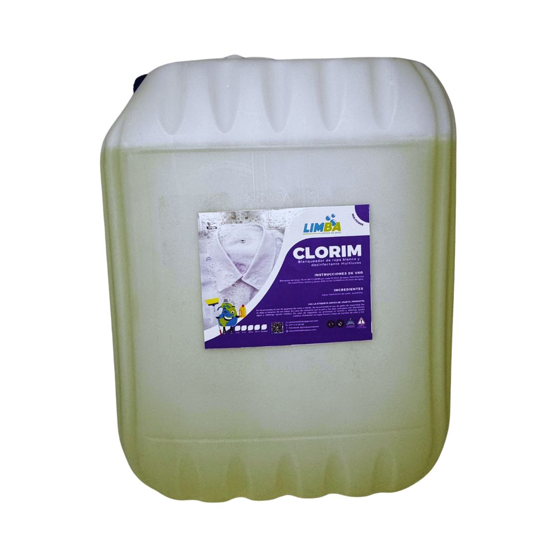 Clorim blanqueador de ropa blanca