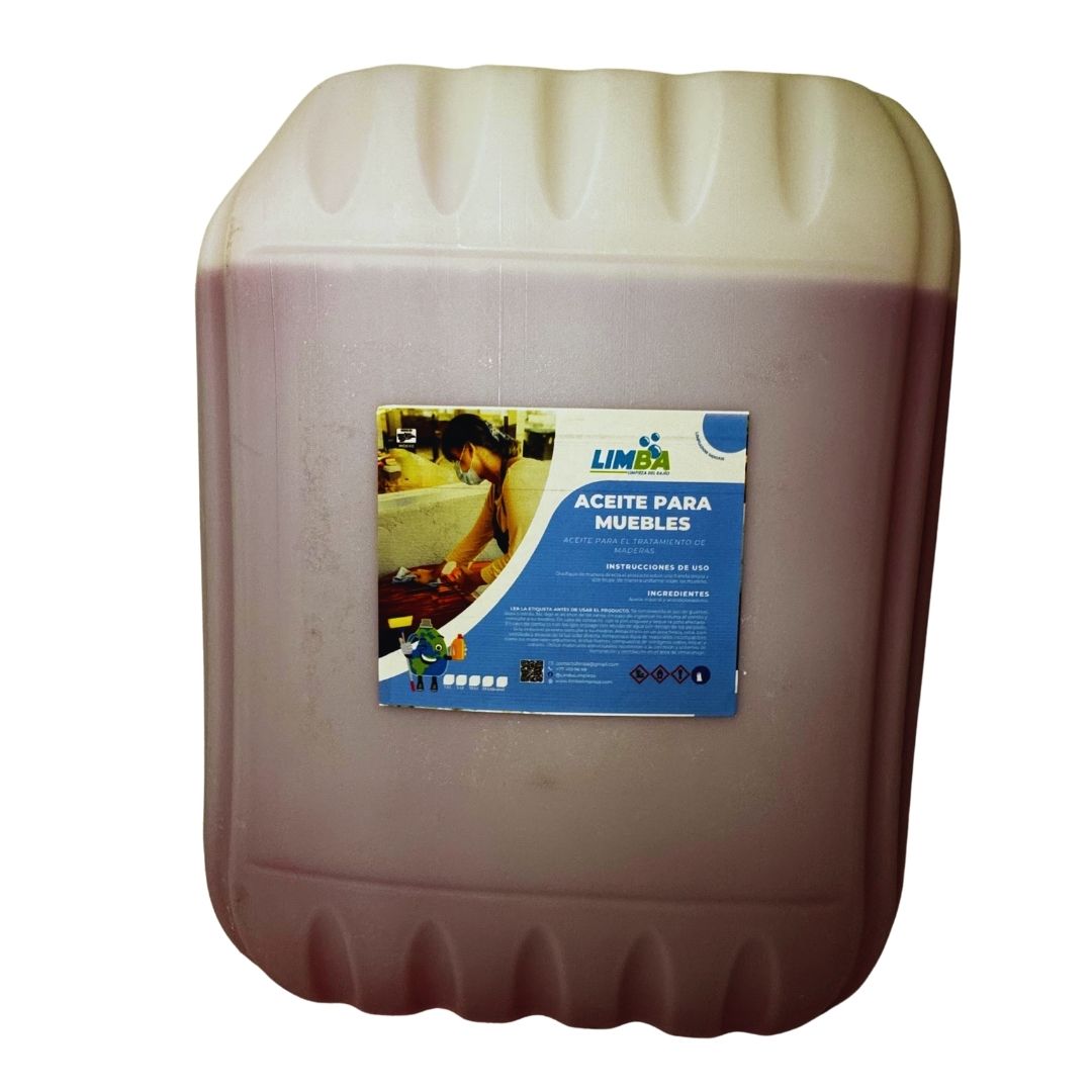Aceite rojo para muebles de madera