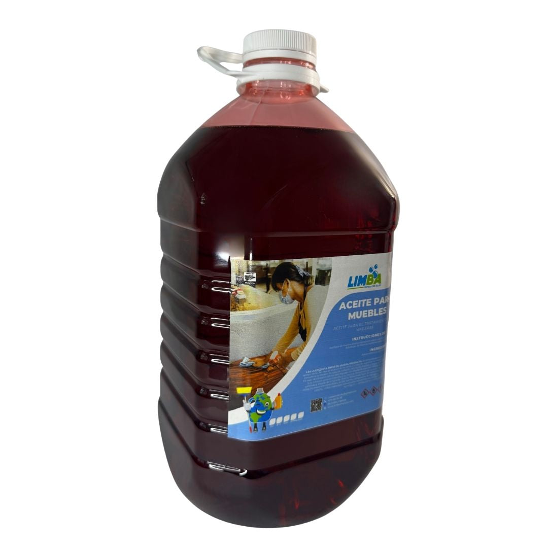 Aceite rojo para muebles de madera