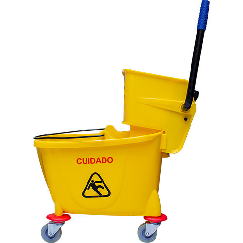 Cubeta Amarilla 32 Lts con exprimidor Oval